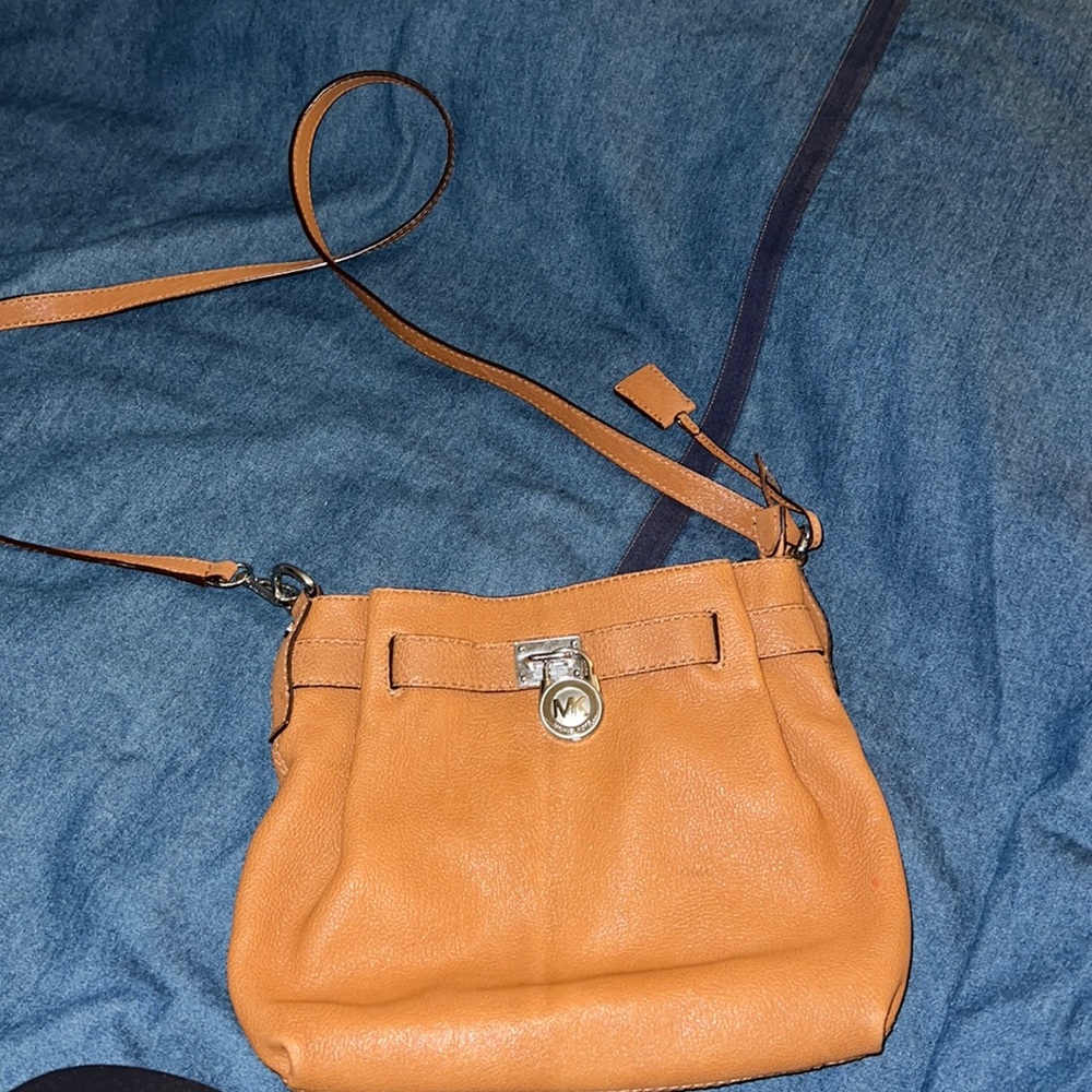 perfect condition brown michael kors crossbody bag